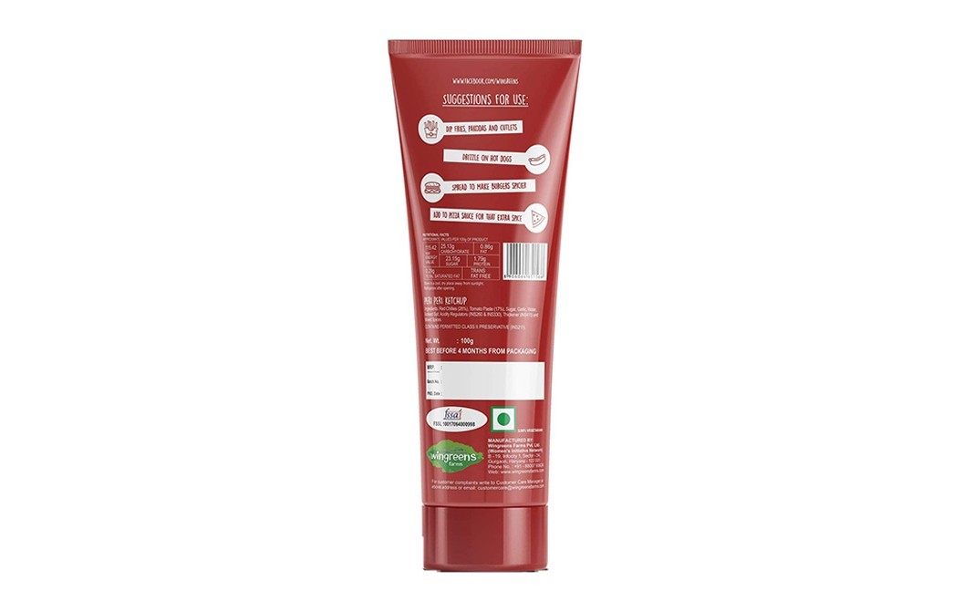Wingreens Farms Peri Peri Ketchup    Pack  100 grams